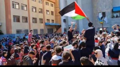 طلاب المدرسة الأوربية يتضامنون مع القضية الفلسطينية