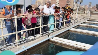 مياه الفيوم : بدء استقبال زيارات المدارس لمحطات المياه