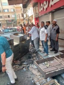 حمله مكبره لرفع الإشغالات الثابتة والمتحركه بمداخل الرئيسية بالتعاون مع الشرطة بمركز شربين بالدقهلية