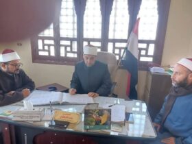 أوقاف المنوفية :تفتيش لإدارة أوقاف مدينة السادات لمتابعة سير العمل
